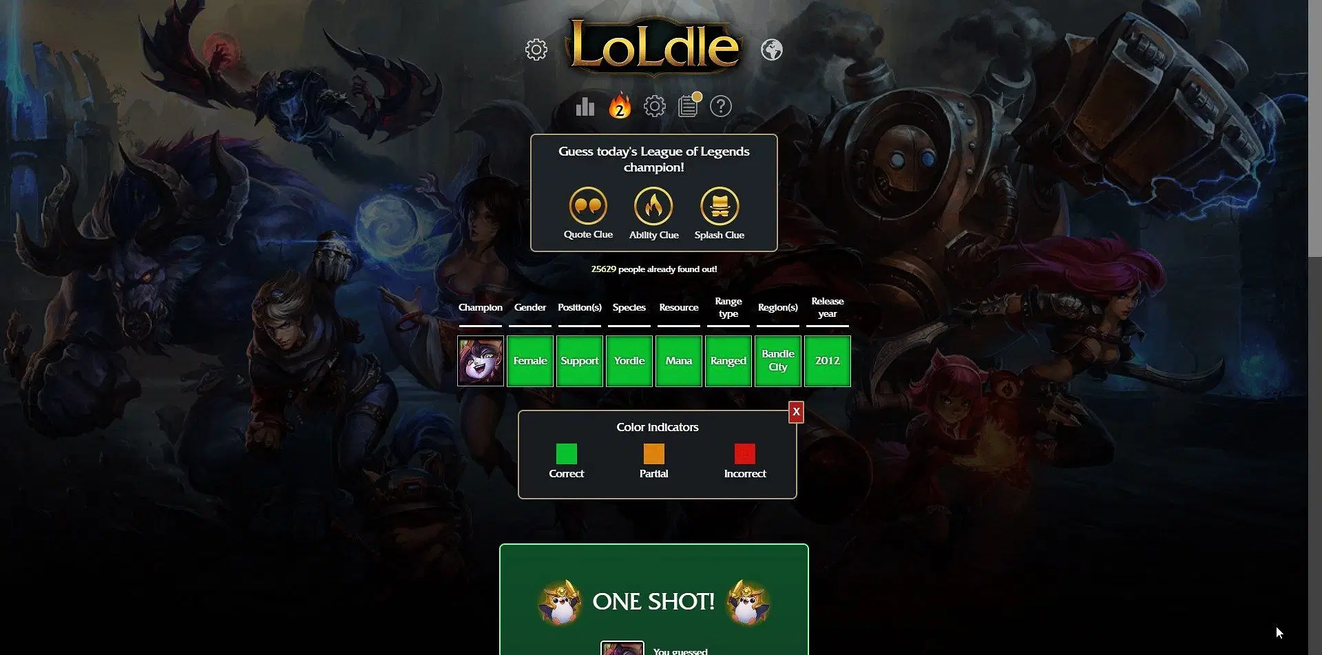 LOLDLE Answer
